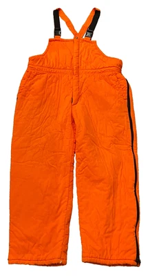 Men Gamehide Neon Orange Hunting Insulated Bibs XL Warm - Image 1 of 4