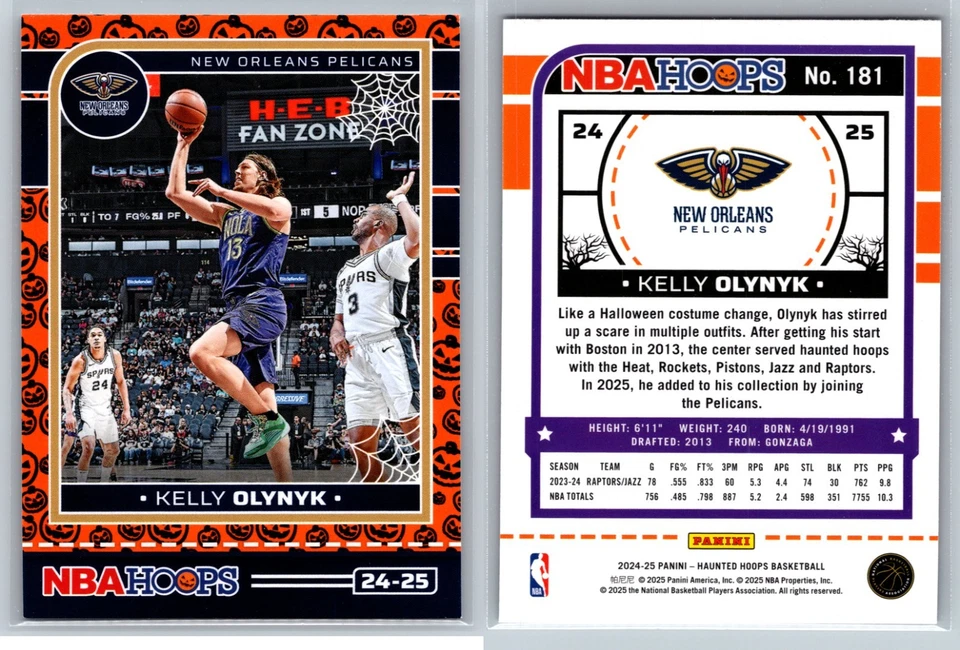 2024-25 Panini NBA Haunted Hoops ORANGE PUMPKIN Parallels #1-200 You Pick! - Image 1 of 1