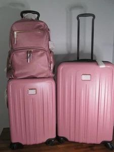 TUMI V4 Women's Rose Luggage Set, Carry-On, & Check In Case, Laptop Backpack-NWT - Picture 1 of 24