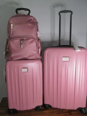 TUMI V4 Women's Rose Luggage Set, Carry-On, & Check In Case, Laptop Backpack-NWT - Image 1 of 4