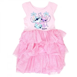 Lilo and Stitch Beach Hugs Girl's Tutu Dress Pink - Picture 1 of 8