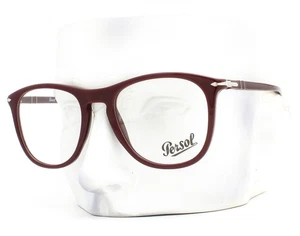 Persol Eyeglasses Glasses 3314V 1187 Polished Dark Burgundy Red 53-20-145 w/case - Picture 1 of 10