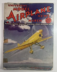 Vintage Original MODEL AIRPLANE NEWS Aviation Magazine March 1935 - Picture 1 of 13