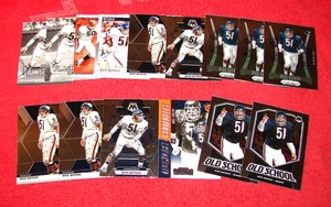 DICK BUTKUS CHICAGO BEARS HOF LOT OF 15 CARDS WITH INSERTS (18-4) - Bild 1 von 1