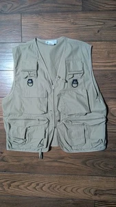 Vintage Columbia PFG Fishing Vest Men's L/XL Full Zip Hunting Multi Pockets - Picture 1 of 8