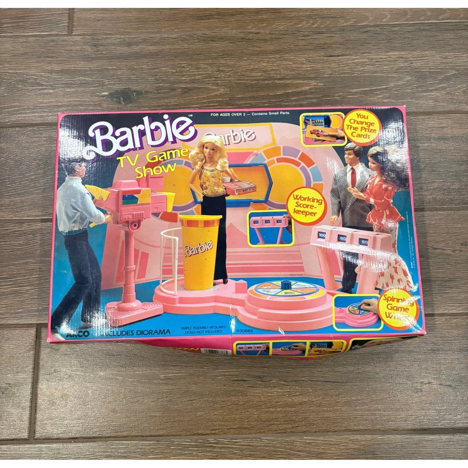 Barbie TV Game Show 1987 vintage juego juguete Mattel Acro coleccionable retro años 80 Foto 1 de 3