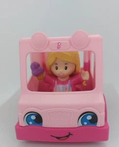 Little People Barbie Kleinfahrzeug Eiswagen Fisher Price + eine Figur - Bild 1 von 12