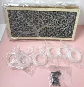 6 piezas cubiertas de ventilación de techo de madera para rejilla de cubierta de ventilación decorativa de 4 x 10 pulgadas con - Imagen 1 de 1