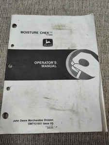 John Deere Moisture Check TY 16060 Operators Manual, OMTY21651  Issue H5 - Picture 1 of 10