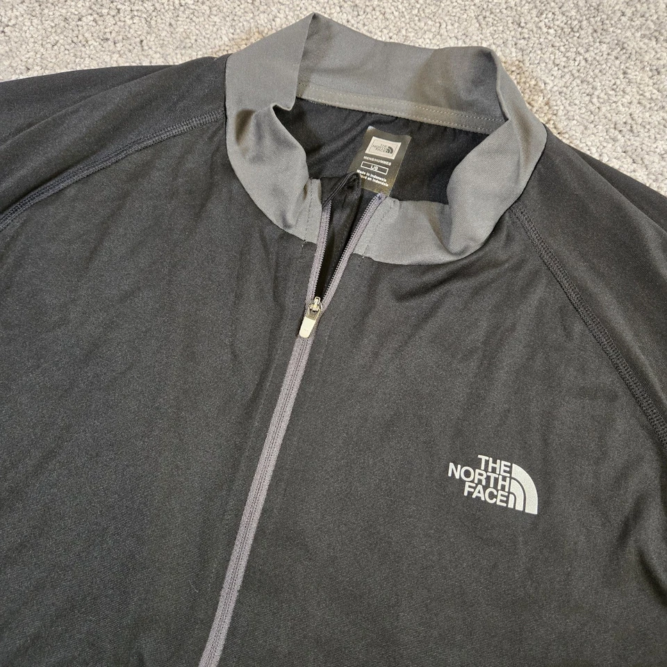 Camiseta deportiva de ciclismo The North Face para hombre grande negra gris vaporWick ligera Trail Foto 1 de 4