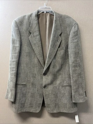 Giorgio Armani Le Collezioni Sz 44 Beige Blazer Sport Coat Jacket D1125305 - Image 1 of 4