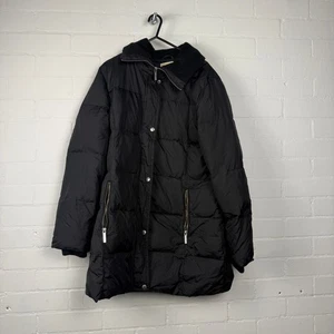Chaqueta acolchada Michael Kors Puffer para mujer M abrigo de invierno negro acolchado - Imagen 1 de 3