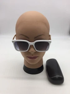 Cartier Designer-Sonnenbrille weiß Vollrandgestell 50-20-140 blaue Gläser - Bild 1 von 9