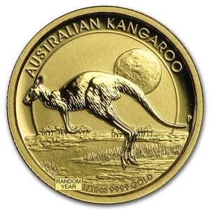 Australia 1/10 oz Gold Kangaroo/Nugget BU (Random Year) - Picture 1 of 2