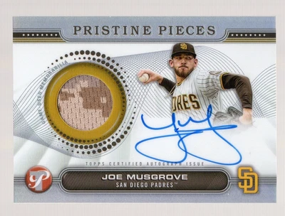 JOE MUSGROVE 2024 TOPPS PRISTINE PIECES ON CARD AUTO/JERSEY **SAN DIEGO PADRES** - Image 1 of 2