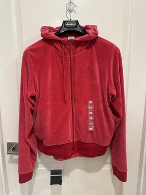 Velour Flare Leg Low Rise Pants Set 36x32 Zip Hoodie Tracksuit Mall Girl Glam - Image 1 of 4