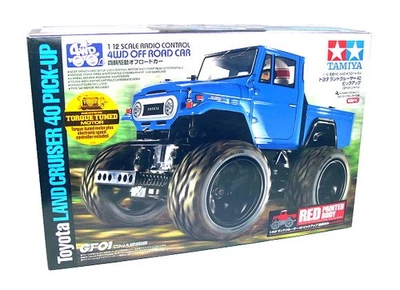 Tamiya EP RC Car 1/12 Toyota LAND CRUSER 40 PICK-UP GF01 4WD (Red) & ESC 47305 - Image 1 of 2