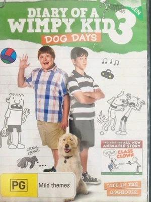 Diary of a Wimpy Kid-Dog Days (DVD, 2012) Pal, Regipn 4  Disc in VGC ! - Image 1 of 4