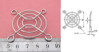 10x Metal Wire Finger Guard 50mm CPU Fan DC Fan Grill/Guard Protector PC Silvery - Image 1 of 4