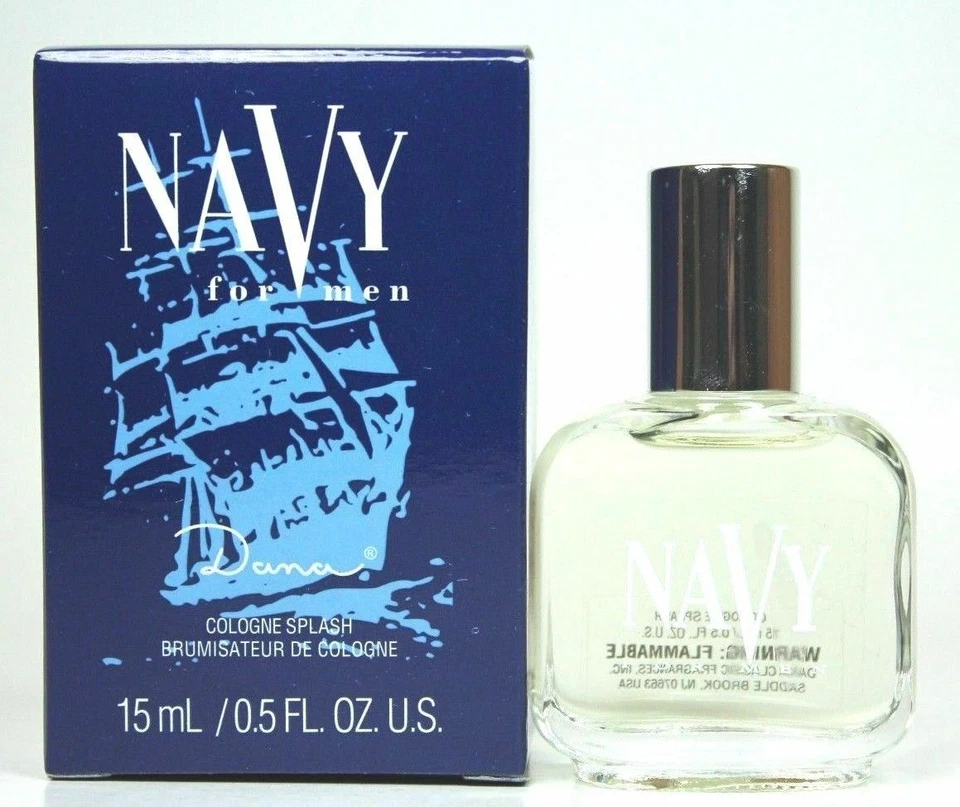 Navy by Dana 0,5 oz/15 ml EDC Splash Mini para homens na caixa - Imagem 1 de 1