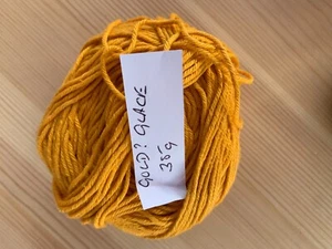 Vintage  Rowan `Glace` Mercerised cotton yarn 1x 35g ball colour `Gold` - Picture 1 of 1