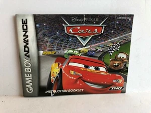 Disney Cars GBA Manual Instructions Booklet Insert ONLY - Picture 1 of 1