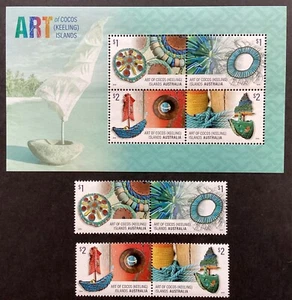 COCOS (KEELING) ISLANDS 2018 Basket Weaving, 1x M/S MNH 1 x set MNH (B296) - Picture 1 of 2