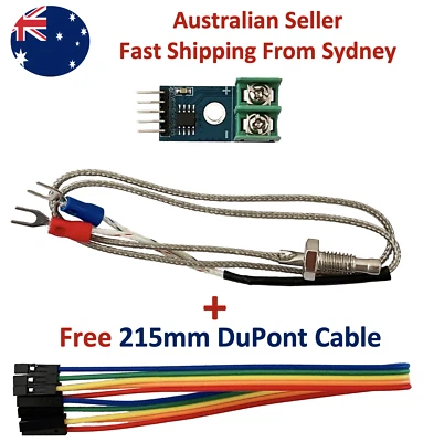 MAX6675 Module + K Type Thermocouple Temperature Sensor M6 for Arduino  - image 1 of 4