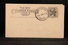 Massachusetts : carte postale Nantucket 1882, XF Fancy Star annuler