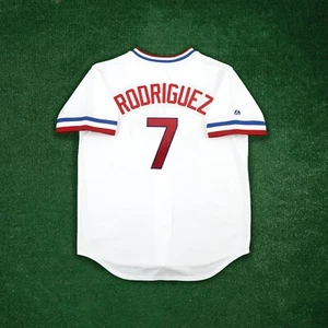 Ivan Rodriguez 1972 Texas Rangers Cooperstown Men's Home White Throwback Jersey - Picture 1 of 7