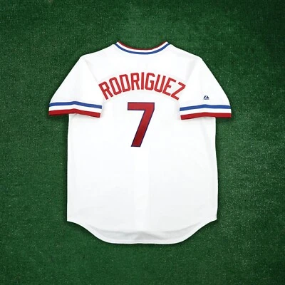 Camiseta Ivan Rodriguez 1972 Texas Rangers Cooperstown masculina branca Throwback - Imagem 1 de 4