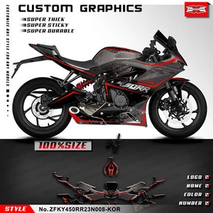 Kungfu Graphics Complete Customs Decals Stickers Kit for KOVE 450RR 2023 2024 - Foto 1 di 8
