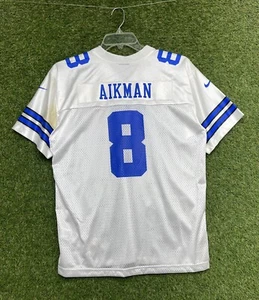 Vintage Dallas Cowboys Nike Jersey Youth XL 18-20 White Away Troy Aikman #8 - Picture 1 of 22