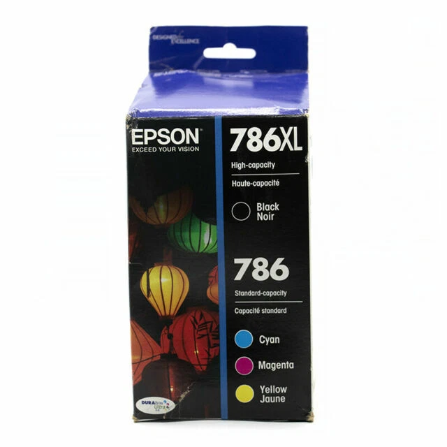 Epson Durabrite 786xl Black & 786 Standard Color Ink Cartridges