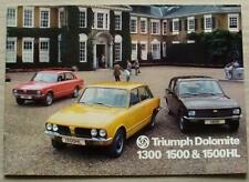 TRIUMPH DOLOMITE 1300 1500 1500HL Car Sales Brochure For 1977 #3250 11/76