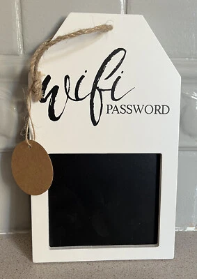 BNWT WiFi Password Hanging Chalkboard - Image 1 of 4
