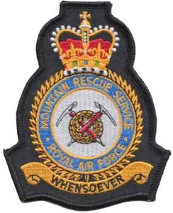Insignia de parche bordado de la Real Fuerza Aérea de Rescate de Montaña de la RAF - ÚLTIMOS POCOS - Imagen 1 de 8