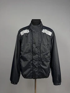 BMW Motorrad Airflow-2 Men Full Zip Snap Black Reflective Motorcycle Jacket Sz L - Picture 1 of 19