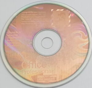 Microsoft Hologramm CDs (mit Office XP Pro und 3x CDs inkl. Lizenzschlüssel)