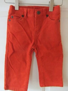 Janie and Jack boys pants size 12-18 months orange corduroy - Picture 1 of 7