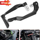 2pcs Carbon Fiber Cnc Motorcycle Brake Clutch Lever Protector Hand Guard Set Uk