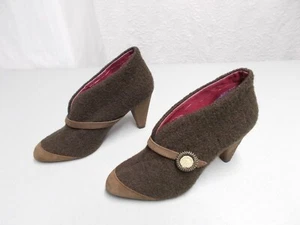 Zapatos de tacón marrones con licencia poética para mujer abiertos para negocios talla 7 - Imagen 1 de 12
