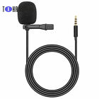 Clip-on Lapel Mini Lavalier Mic Microphone 3.5mm For Mobile iPhone PC ATF