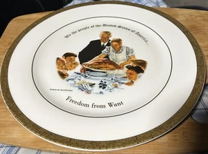 Norman Rockwell, “ Freedom From Want” collectible plate - Picture 1 of 2