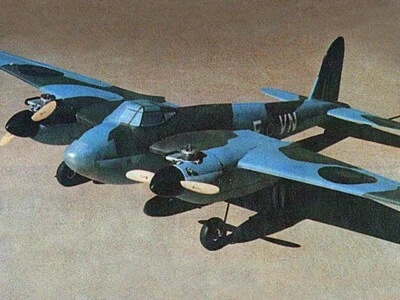 De Havilland Mk IV Mosquito 67" WS RC Model Airplane Printed Plans Templates - Image 1 of 2