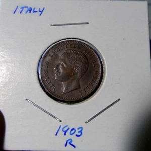 1903-R Italy 2 Centesimi Italian World Coin - Picture 1 of 3