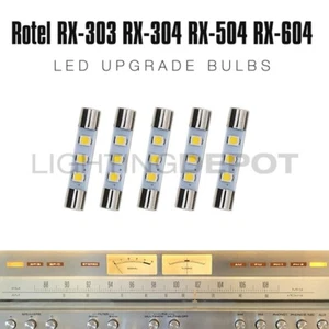 5 piezas Rotel RX-303 RX-304 RX-504 RX-604 estéreo LED 8V esfera de bombilla medidora - Imagen 1 de 6