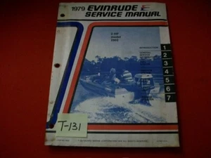 VINTAGE 1979 EVINRUDE OUTBOARD SERVICE MANUAL 2 HP 2902 - Picture 1 of 4