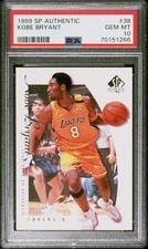 Kobe Bryant 1999-00 SP Authentic #38 PSA 10 GEM Low Pop