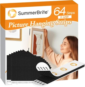 Picture Hanging Strips Heavy Duty, Damage Free Hanging Picture Hangers, Picture - Picture 1 of 12